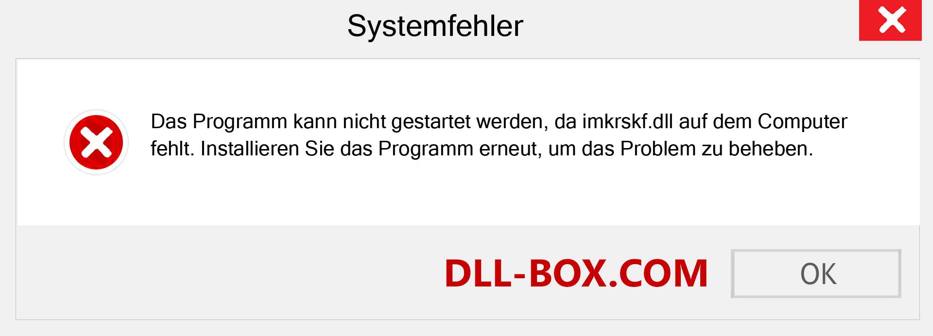 imkrskf.dll-Datei fehlt?. Download für Windows 7, 8, 10 - Fix imkrskf dll Missing Error unter Windows, Fotos, Bildern